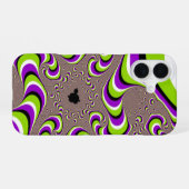 Coque iPhone 16 Illusion optique psychédélique (Verso Horizontal)