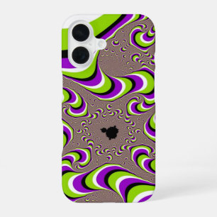 Coque iPhone 16 Illusion optique psychédélique