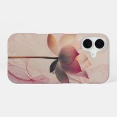 Coque iPhone 16 Illusion Rose Épanouie (Verso Horizontal)