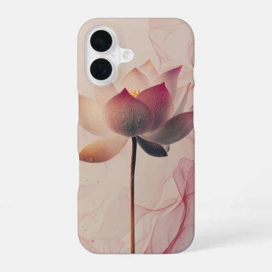 Coque iPhone 16 Illusion Rose Épanouie (Verso)