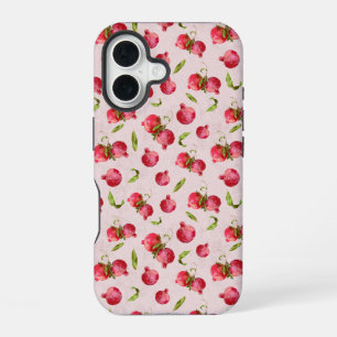 Coque iPhone 16 Illustration botanique de grenade dessinée à la ma