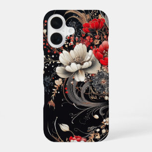 Coque iPhone 16 Illustration Botanique Florale Chic Vintage
