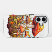 Coque iPhone 16 Illustration créative de forêt de champignons (Verso Horizontal)