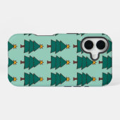 Coque iPhone 16 illustration d'arbre de Noël  (Verso Horizontal)