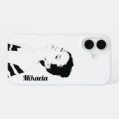 Coque iPhone 16 Illustration de fille customisée (Verso Horizontal)