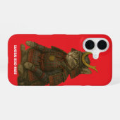 Coque iPhone 16 Illustration du guerrier blindée (Verso Horizontal)