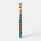 Coque iPhone 16 Illustration d'une cabane de champignons créative (Côté gauche)