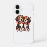 Illustration romantique de l'amour du Beagle chiot