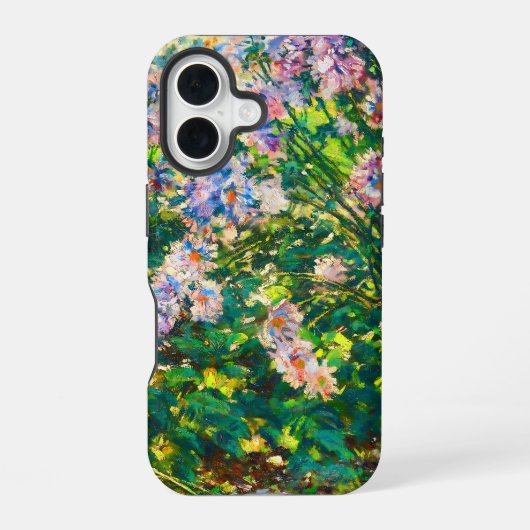 Coque iPhone 16 Illustration vintage de fleurs d'anémones (Verso)