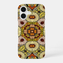 Illustration Vintage Fleurs Papillons Motif