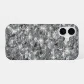 Coque iPhone 16 Image de texture des cristaux de strass (Verso Horizontal)