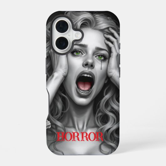 Coque iPhone 16 Image d'horreur (Verso)