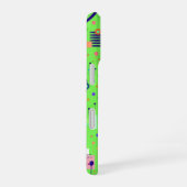Coque iPhone 16 Impression abstraite vert citron (Côté droit)