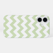 Coque iPhone 16 Impression Chevron sur toute la surface Blanc et V (Verso Horizontal)