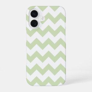 Coque iPhone 16 Impression Chevron sur toute la surface Blanc et V