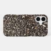 Coque iPhone 16 Impression d'asphalte (Verso Horizontal)