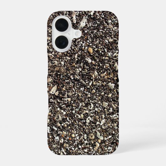 Coque iPhone 16 Impression d'asphalte (Verso)