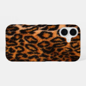 Coque iPhone 16 Impression léopard (Verso Horizontal)