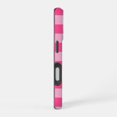 Coque iPhone 16 Imprimé à carreaux rose (Côté droit)