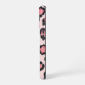 Coque iPhone 16 Imprimé léopard rose chic  (Côté gauche)