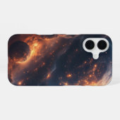 Coque iPhone 16 Inferno Nebula se lève (Verso Horizontal)
