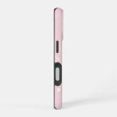 Coque iPhone 16 Initiales de monogramme Rose Poudré Éclaboussure B (Côté droit)