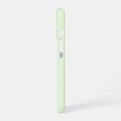 Coque iPhone 16 Initiales Vert Citron Monogramme Simple Minimalist (Côté gauche)