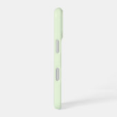 Coque iPhone 16 Initiales Vert Citron Monogramme Simple Minimalist (Côté droit)