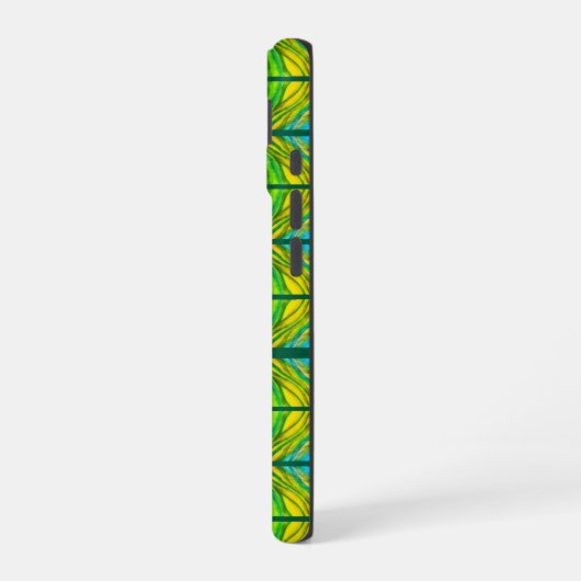 Coque iPhone 16 Inspirations du désert vert (Côté gauche)