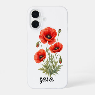 Coque iPhone 16 iPhone 16 à motif floral mignon