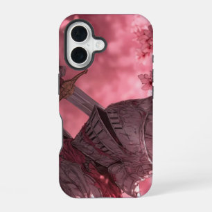 Coque iPhone 16 iPhone 16 Anime Armure de Chevalier Fleurir Fantas