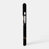 Coque iPhone 16 iPhone 16 Black Gold Marble Motivational Case  (Côté gauche)