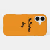 Coque iPhone 16 Iphone provoque la fête d'Halloween (Verso Horizontal)