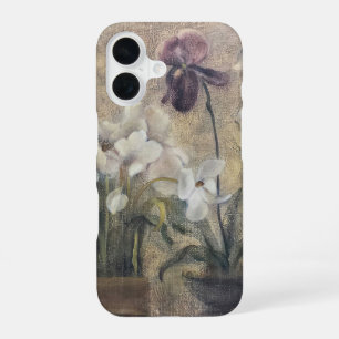 Coque iPhone 16 Iris en fleurs