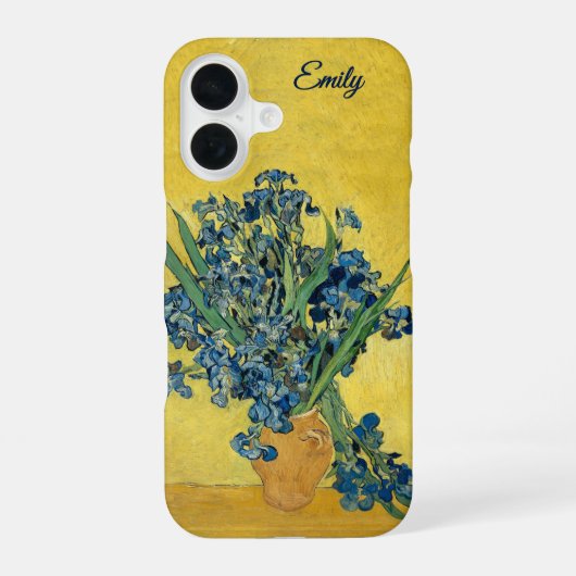 Coque iPhone 16 Iris personnalisables par Vincent van Gogh (Verso)