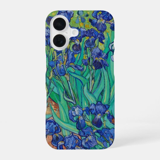 Coque iPhone 16 Irises de Vincent Van Gogh (Verso)