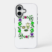 Coque iPhone 16 Irish Tea Set Theme St. Patrick's Day (Verso)