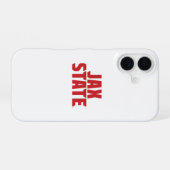 Coque iPhone 16 Jacksonville State University JAX STATE Bold Red (Verso Horizontal)