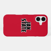 Coque iPhone 16 Jacksonville State University JAX STATE Bold Text (Verso Horizontal)
