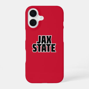 Coque iPhone 16 Jacksonville State University JAX STATE Bold Text