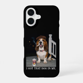 Coque iPhone 16 J'ai Ce Chien En Moi, Idée De Mème Drôle De Basset