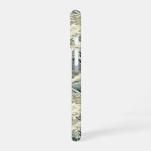 Coque iPhone 16 Japanese Wave Pattern Monogrammed (Côté gauche)