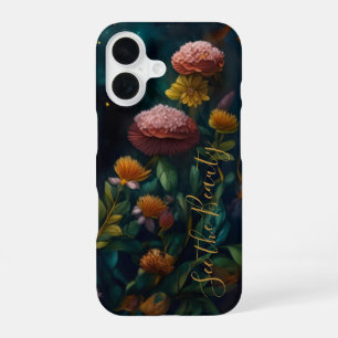 Coque iPhone 16 Jardin de nuit enchanté Paysage de rêves célestes