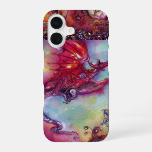 COQUE iPhone 16 JARDIN DES OMBRES PERDUES / DRAGON ROUGE VOLANT