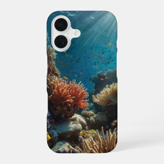 Coque iPhone 16 Jardin des profondeurs (Verso)
