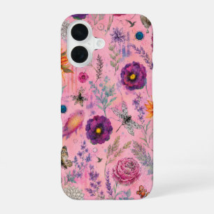 Coque iPhone 16 Jardin Florissant Fantaisiste