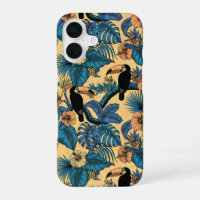 Jardin toucan en jaune et bleu