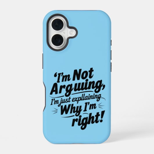 Coque iPhone 16 Je ne discute pas, j'explique simplement pourquoi (Verso)