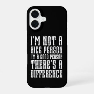 Coque iPhone 16 Je ne suis pas une personne gentille, je suis une