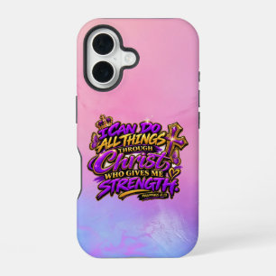 Coque iPhone 16 Je peux faire toutes choses par Christ